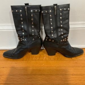 Harley Davidson 81809 Strut Heeled Harness Boot Black Women’s Size 8.5